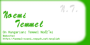 noemi temmel business card